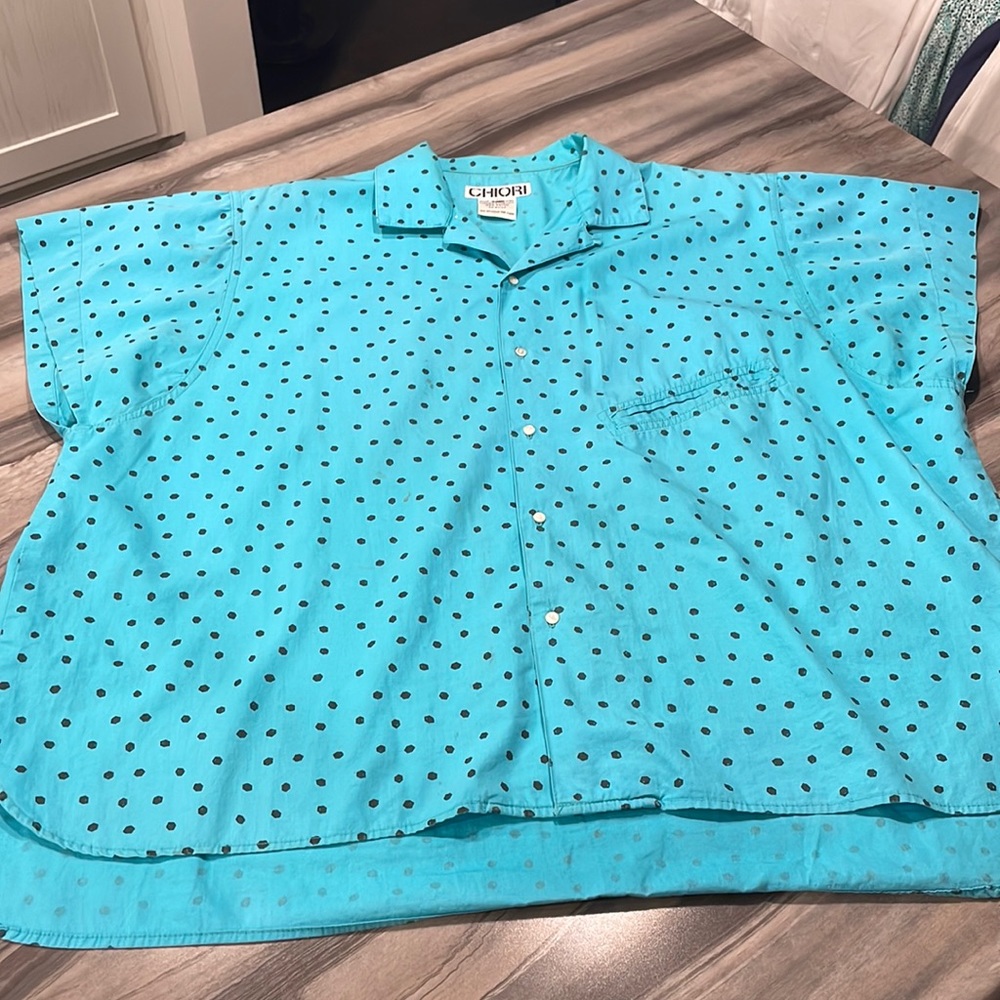 Vintage Chiori Teal Shirt